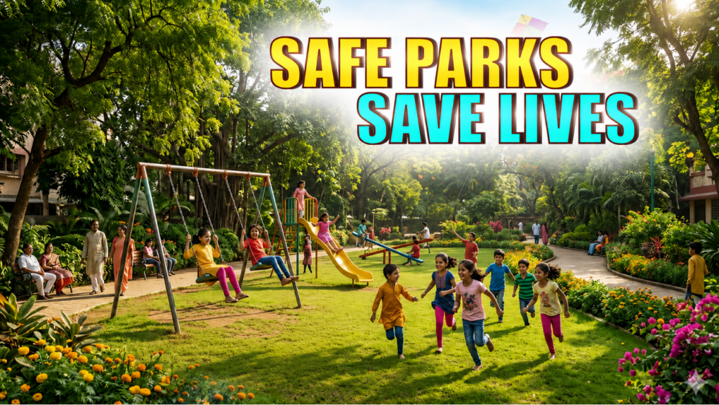 SAFE PARKS SAVE LIVES: छत्तीसगढ़ में पार्क और उद्यान खस्ताहाल, रायपुर से सरगुजा तक सुधार की जरूरत, कोरबा में भी हालात बुरे