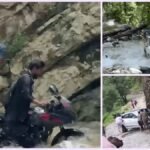 उत्तराखंड में मानसून का कहर, सड़कें बनीं दरिया, जान जोखिम में डालकर नाला पार कर रहे लोग